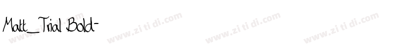 Matt_Trial Bold字体转换